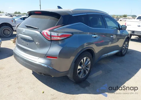 2017 Nissan Murano Sl z USA, uszkodzony, nr VIN 5N1AZ2MG0HN137687